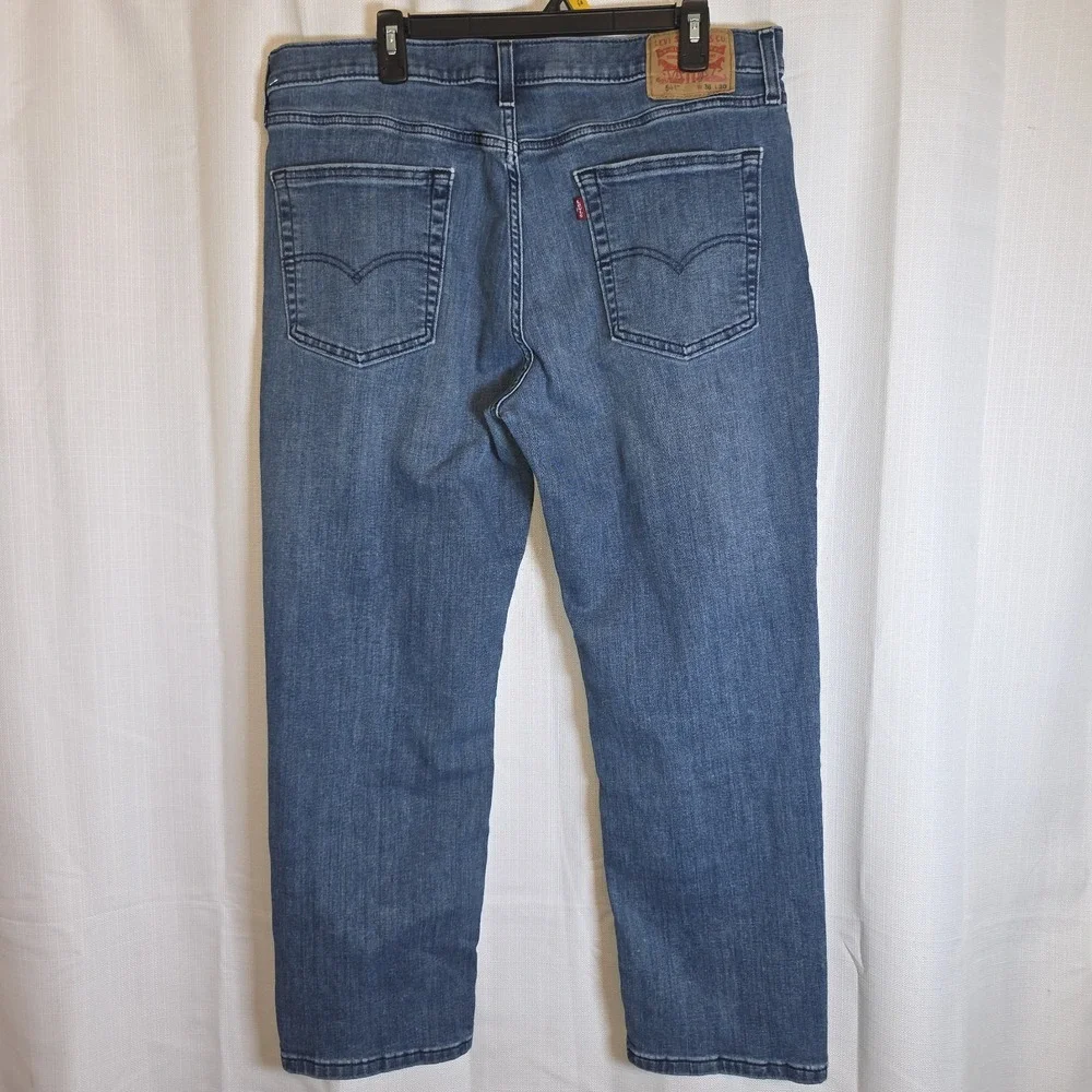 LEVI‎ STRAUSS Men 541 Athletic Fit Cotton Denim Jeans - 36x30 Dark Blue